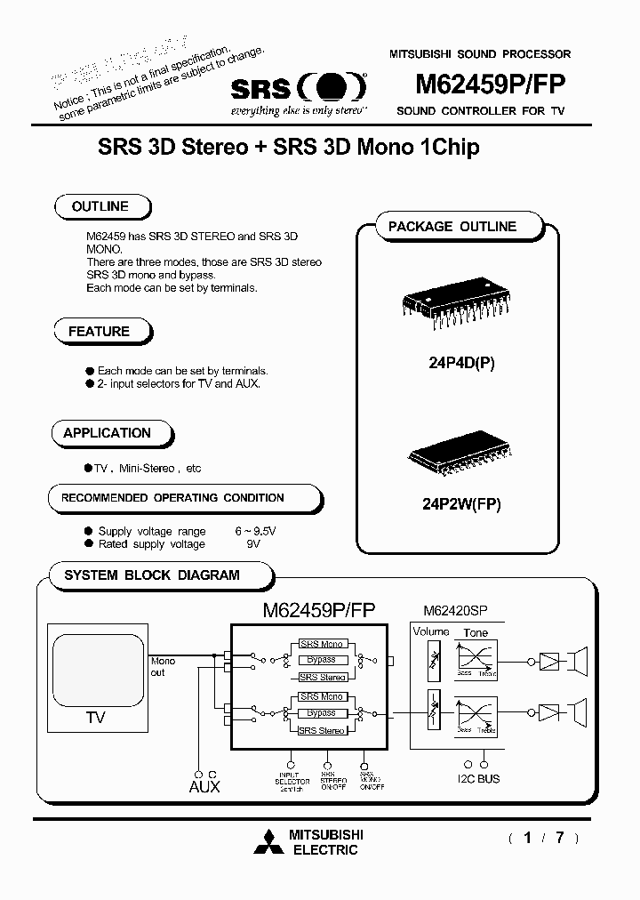 M62459FP_213821.PDF Datasheet