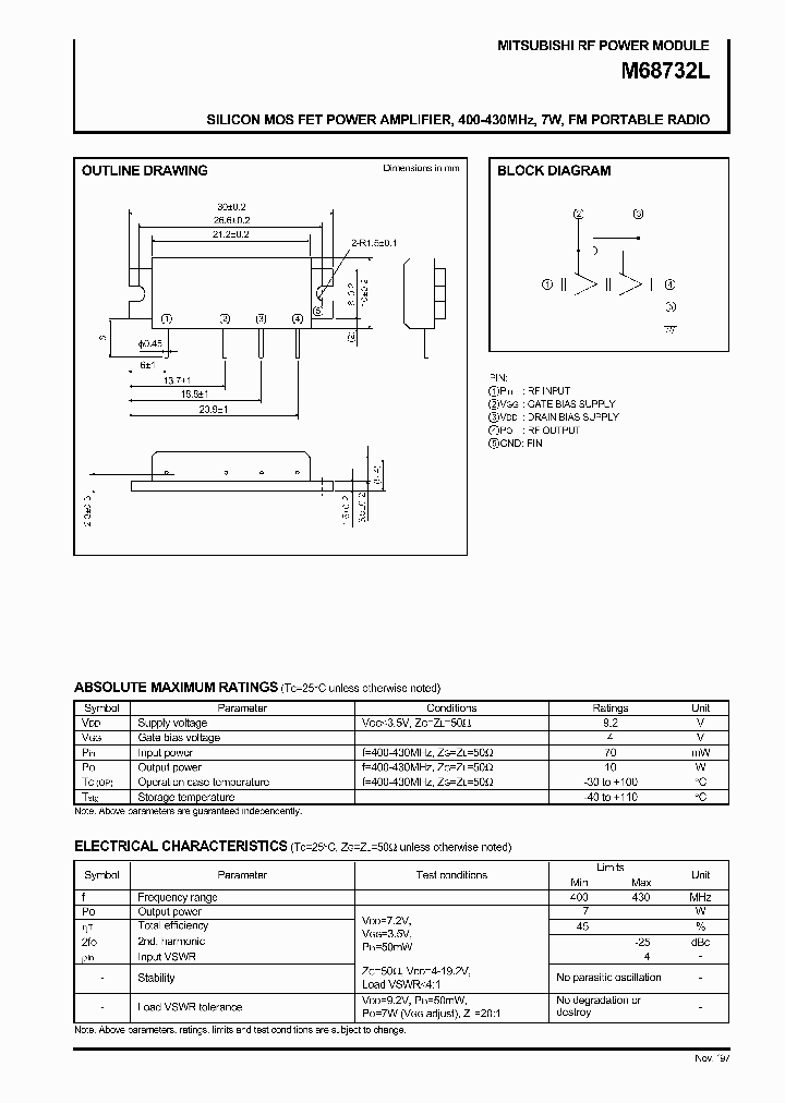 M68732L_229299.PDF Datasheet