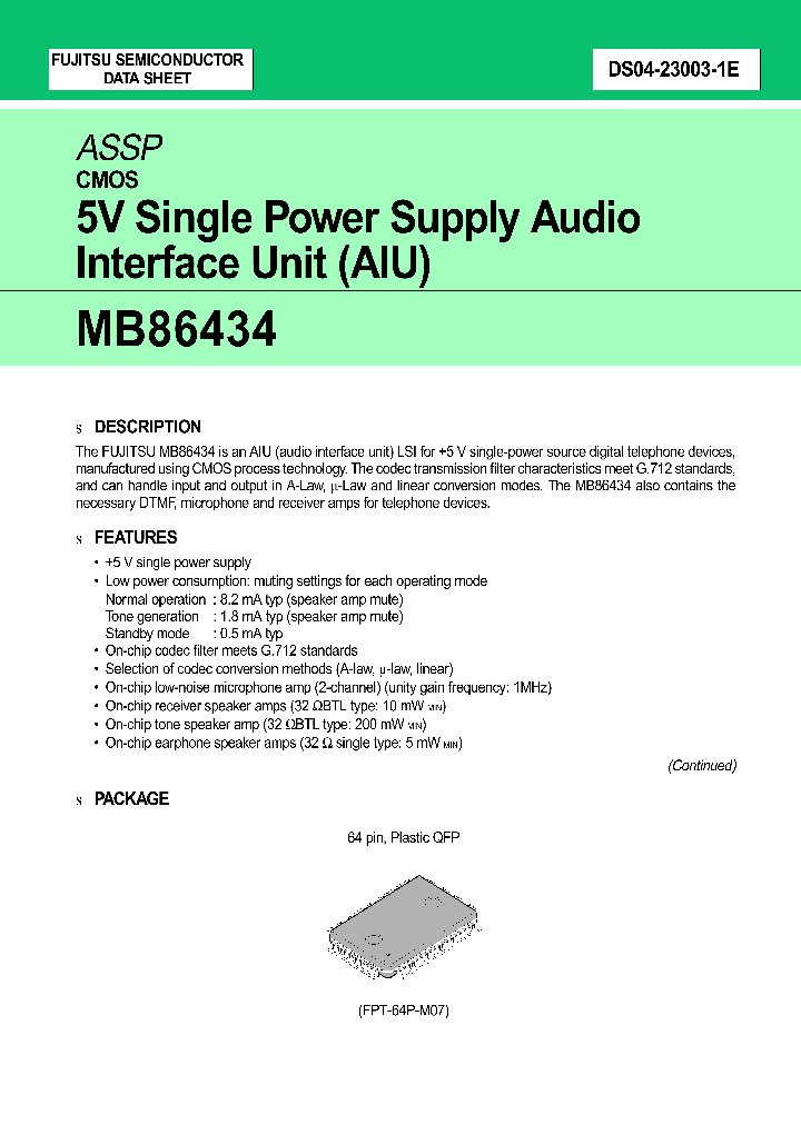 MB86434_229688.PDF Datasheet
