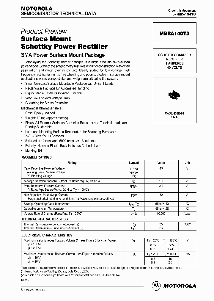 MBRA140T3_232183.PDF Datasheet