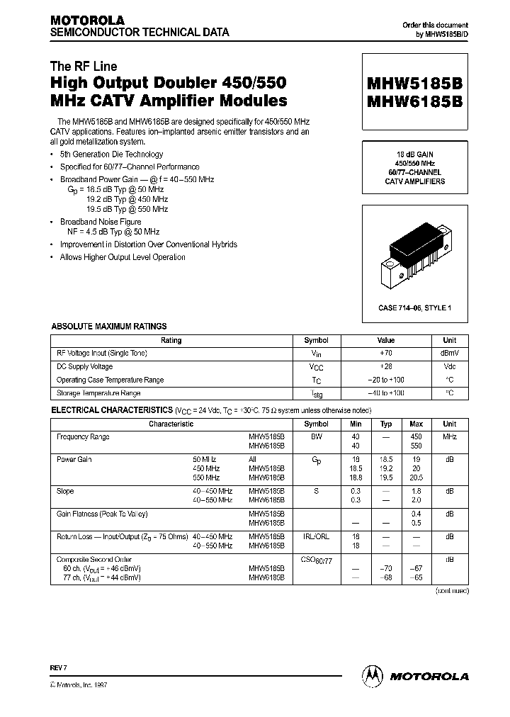 MHW5185B_53770.PDF Datasheet