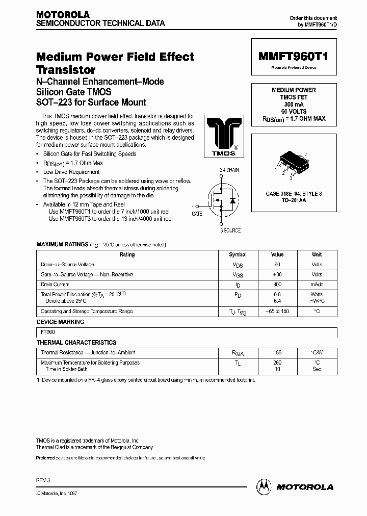 MMFT960T1_215499.PDF Datasheet