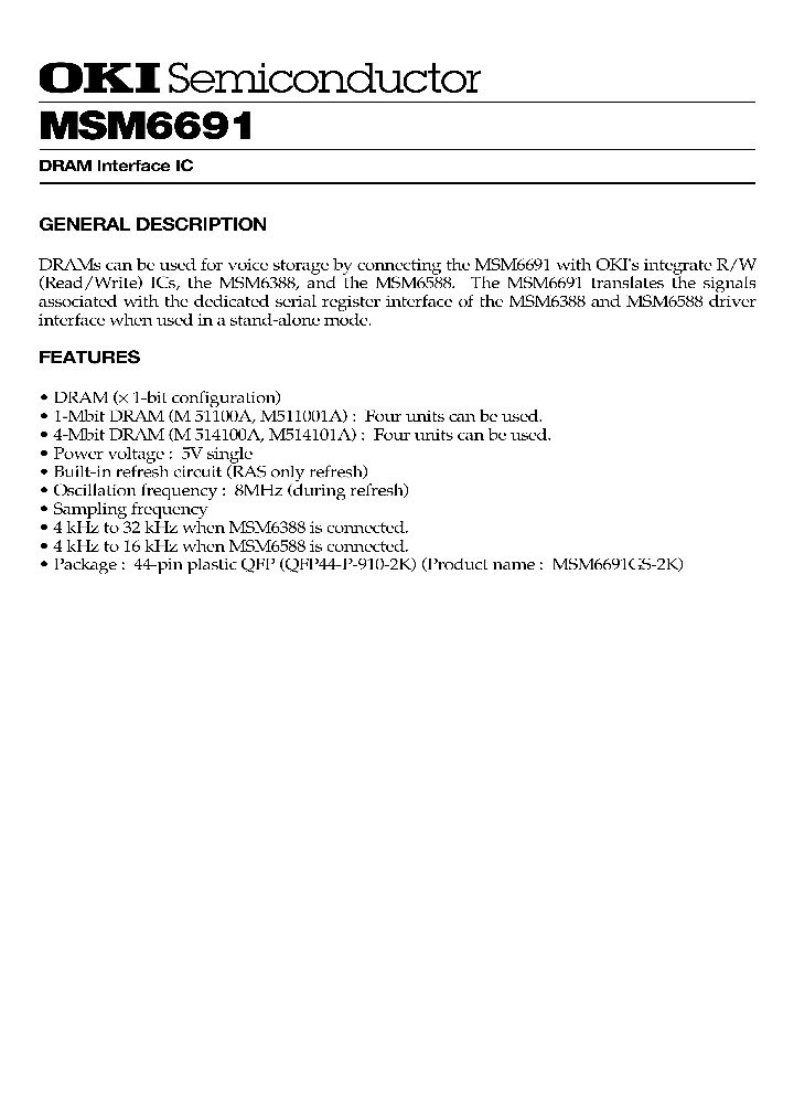 MSM6691_231063.PDF Datasheet