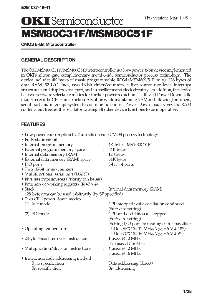 MSM80C51F_4629.PDF Datasheet