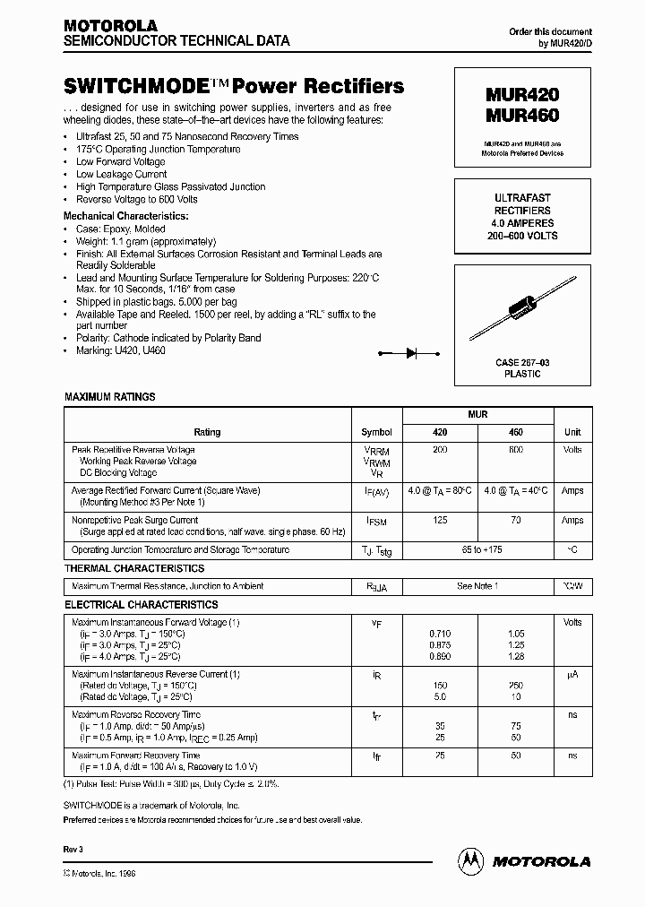 MUR460_272568.PDF Datasheet