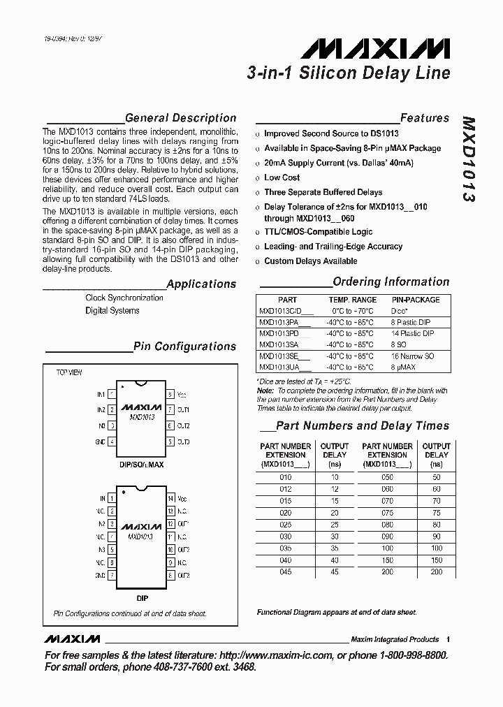 MXD1013_228629.PDF Datasheet