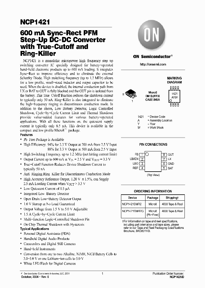 NCP1421_203118.PDF Datasheet