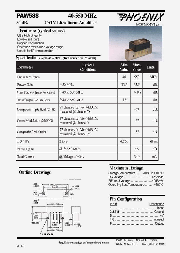 PAW588_218186.PDF Datasheet