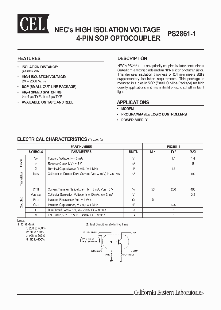 PS2861_230874.PDF Datasheet