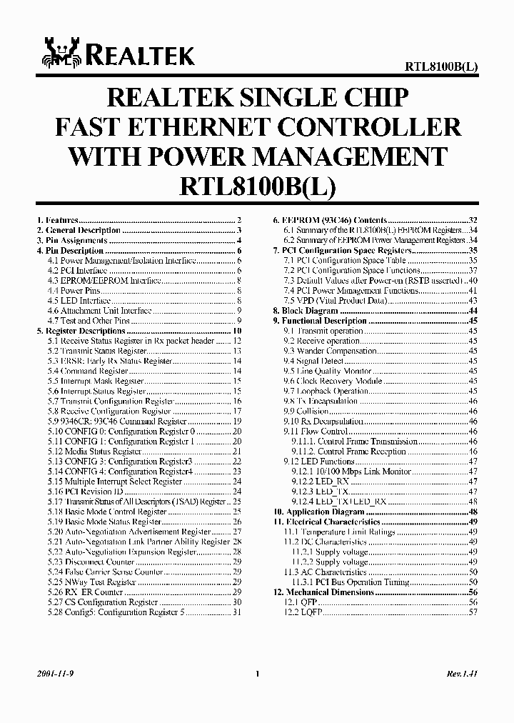 RTL8100BL_185998.PDF Datasheet