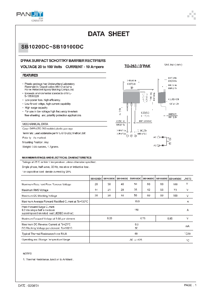 SB10100DC_128802.PDF Datasheet