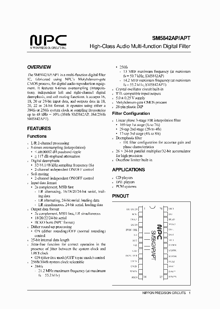 SM5842AP_237848.PDF Datasheet