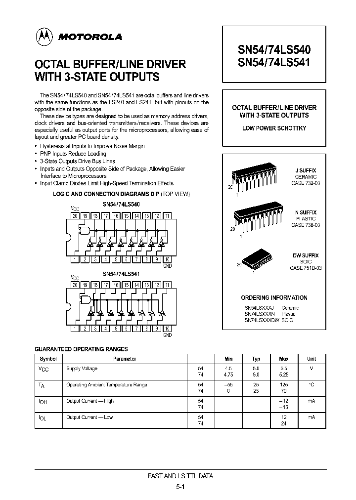 SN54-74LS540_157406.PDF Datasheet