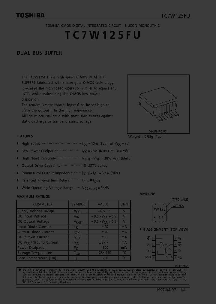 TC7W125_231143.PDF Datasheet