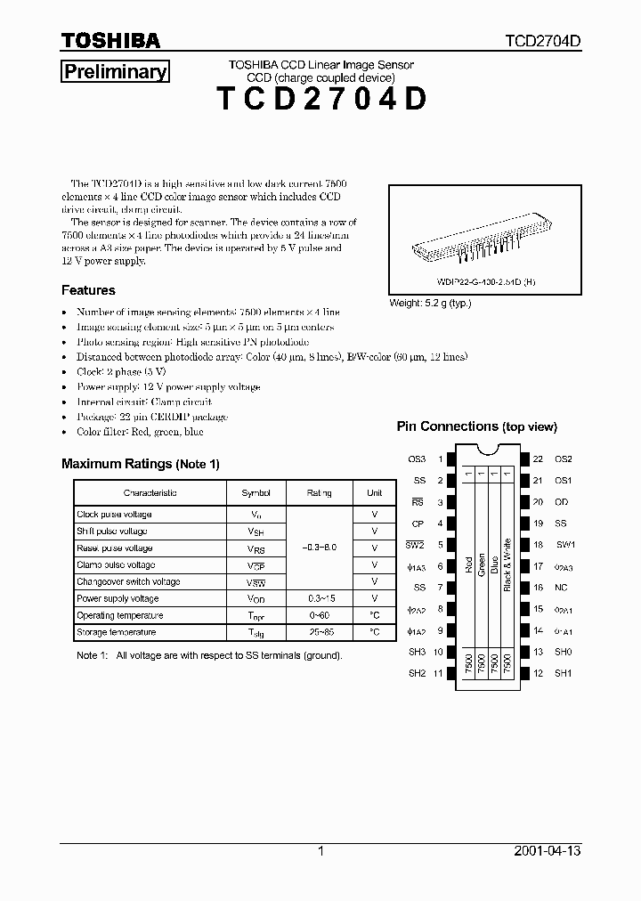 TCD2704D_177151.PDF Datasheet