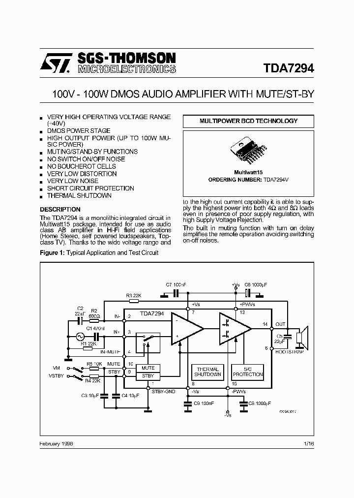 TDA7294_265913.PDF Datasheet