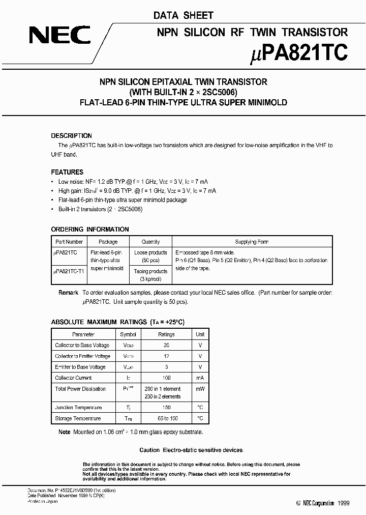 UPA821_234750.PDF Datasheet