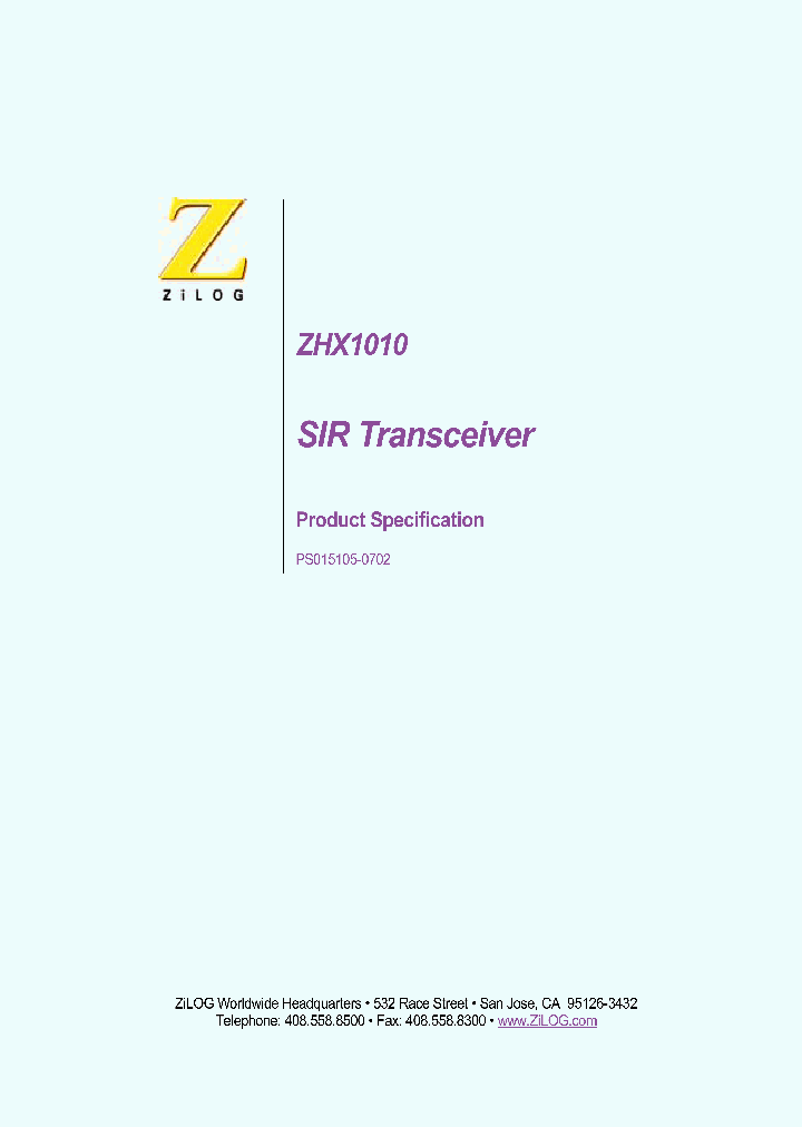 ZHX1010_198500.PDF Datasheet