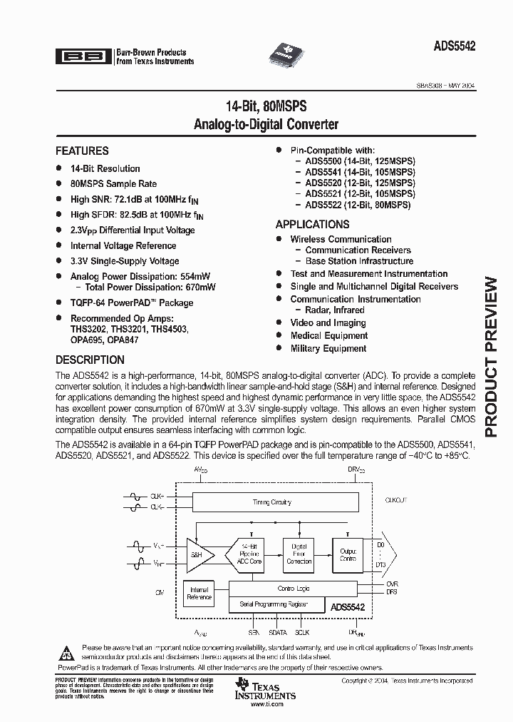 14BIT80MSPSADC_344896.PDF Datasheet