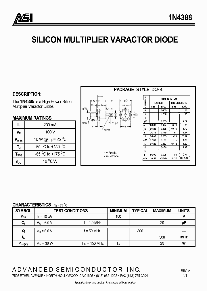 1N4388_354587.PDF Datasheet