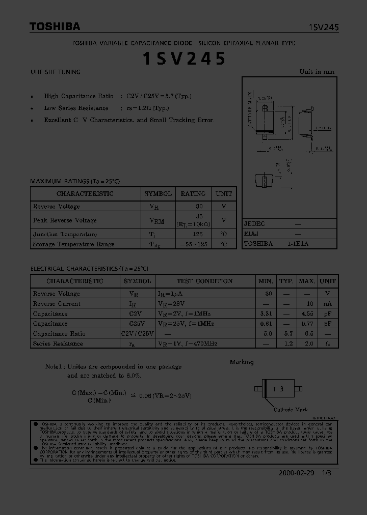 1SV245_339630.PDF Datasheet
