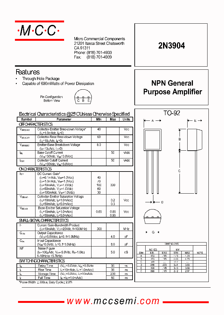 2N3904_365339.PDF Datasheet