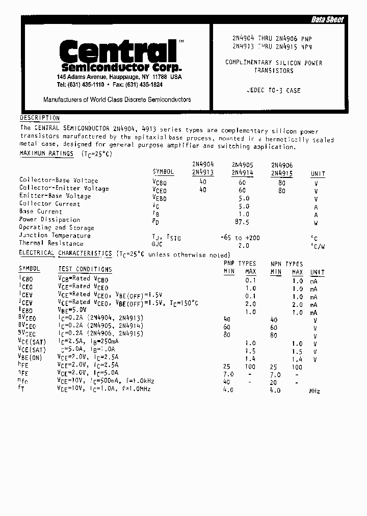 2N4904_306031.PDF Datasheet