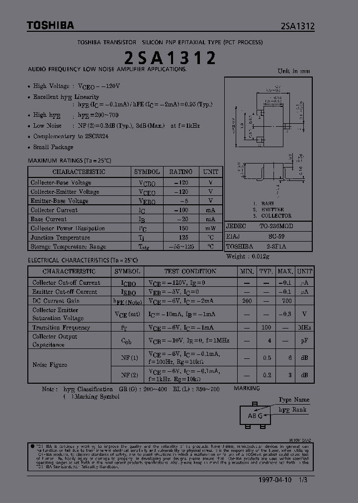 2SA1312_15590.PDF Datasheet