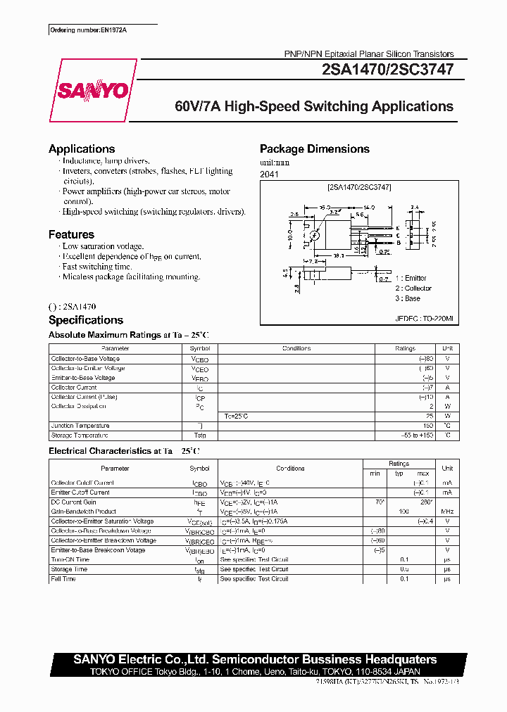 2SA1470_329820.PDF Datasheet