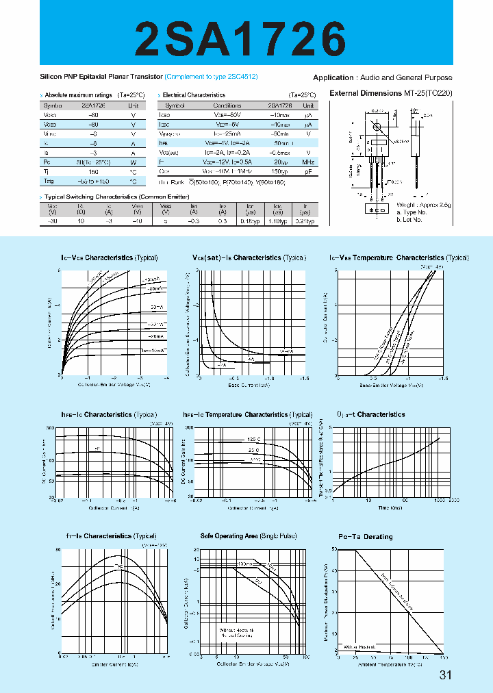 2SA1726_356365.PDF Datasheet