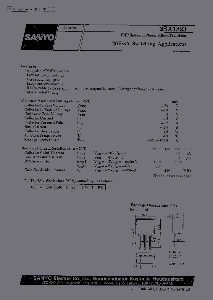 2SA1823_357565.PDF Datasheet