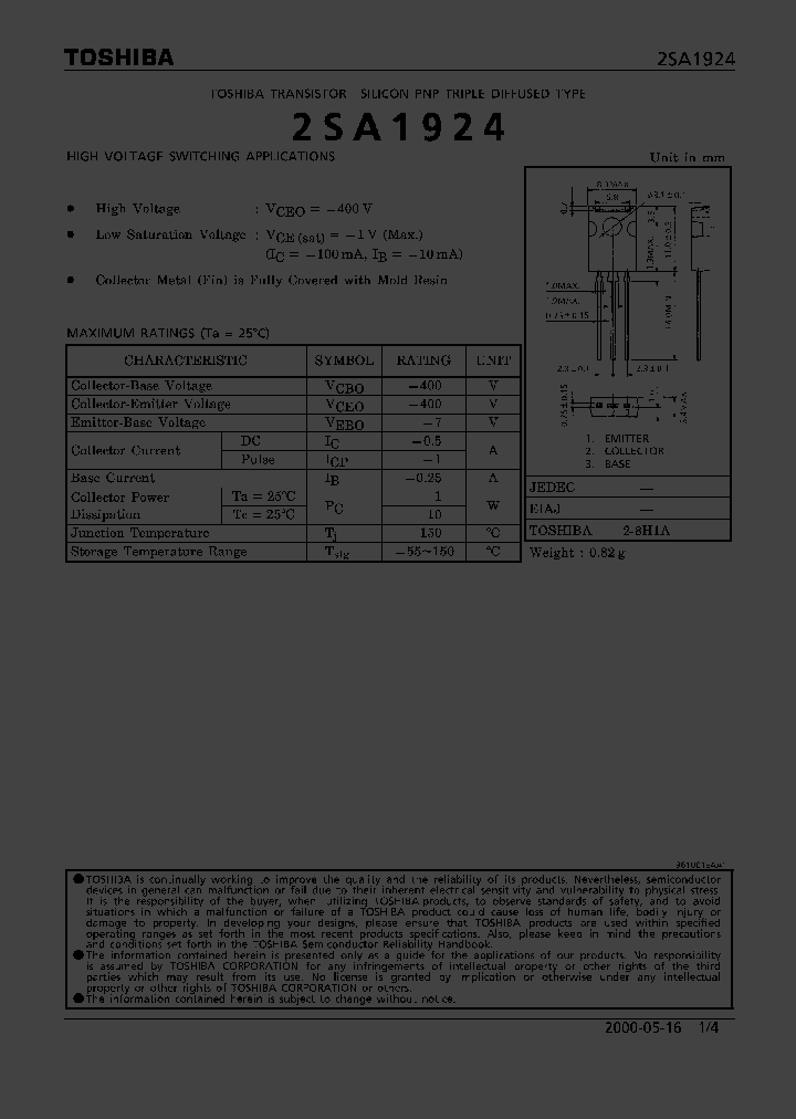 2SA1924_355546.PDF Datasheet