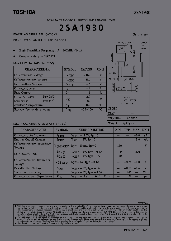 2SA1930_235108.PDF Datasheet