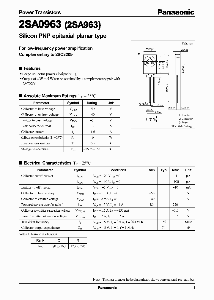 2SA963_365354.PDF Datasheet