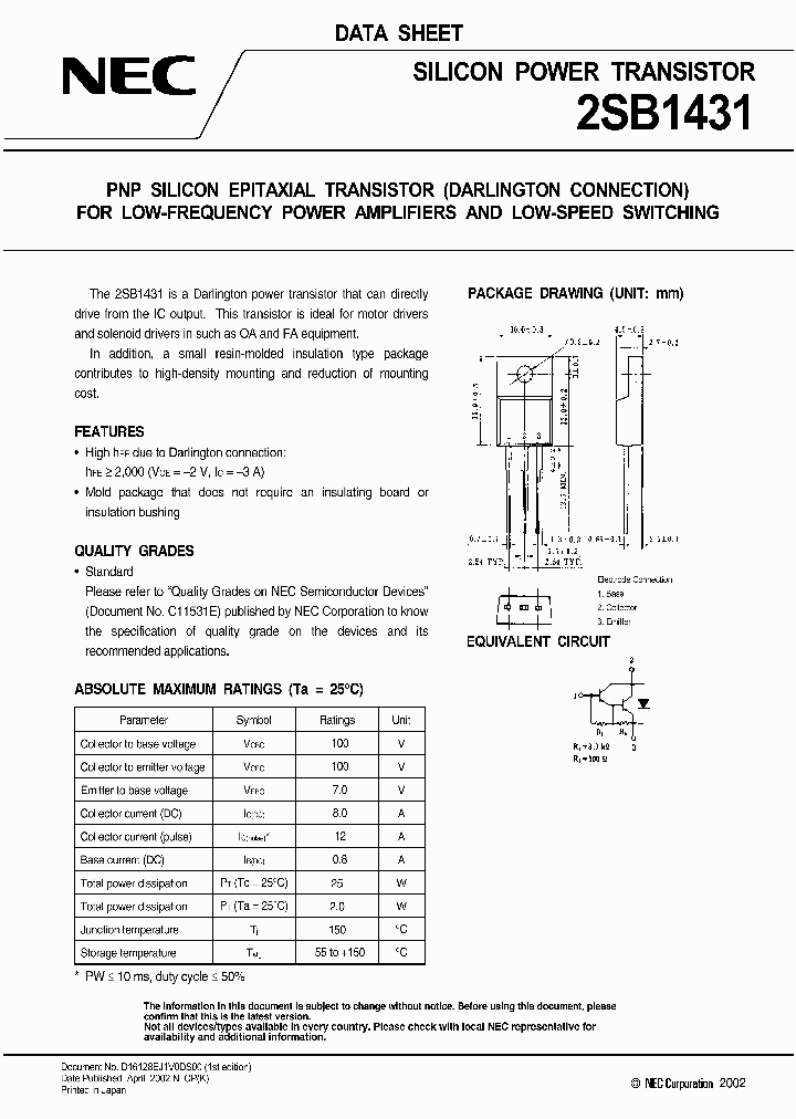 2SB1431_314055.PDF Datasheet