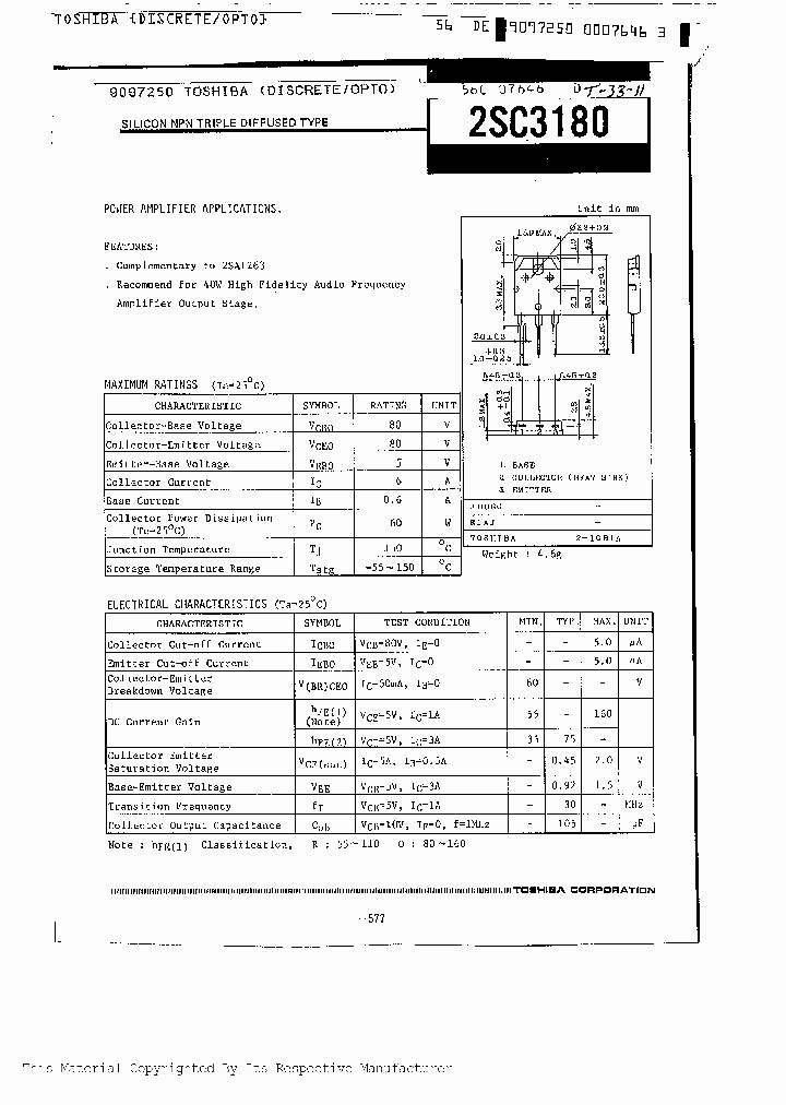 2SC3180_203572.PDF Datasheet