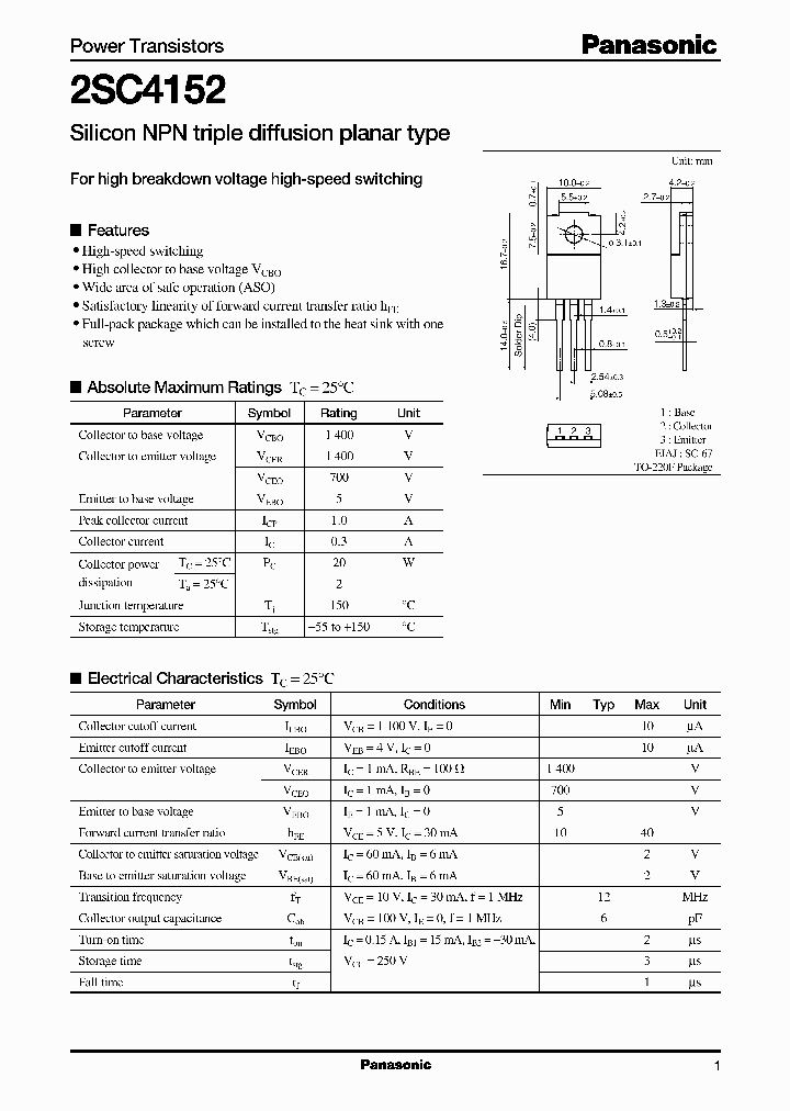 2SC4152_330260.PDF Datasheet