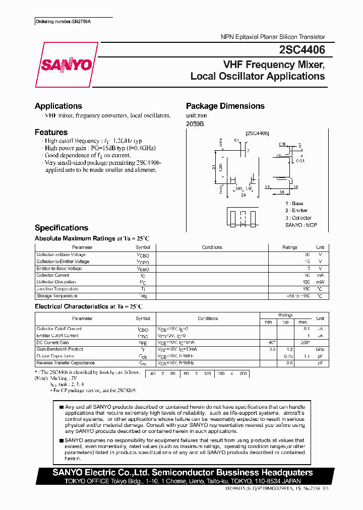 2SC4406_365113.PDF Datasheet