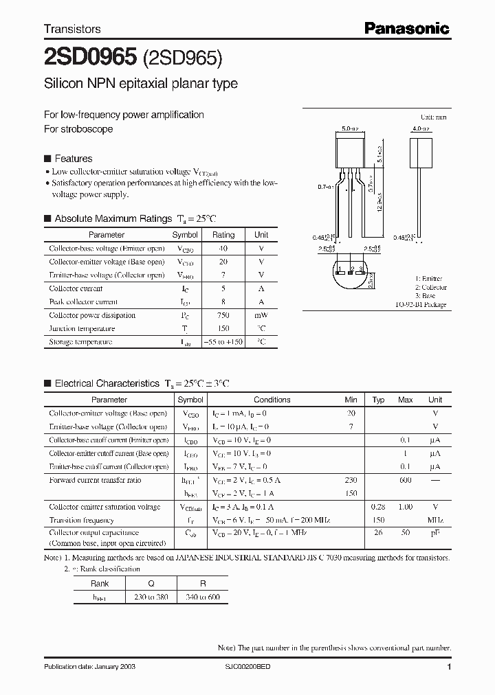 2SD0965_322064.PDF Datasheet