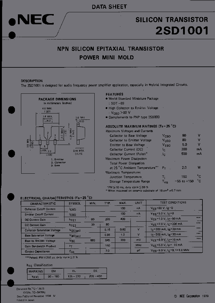 2SD1001_7200.PDF Datasheet