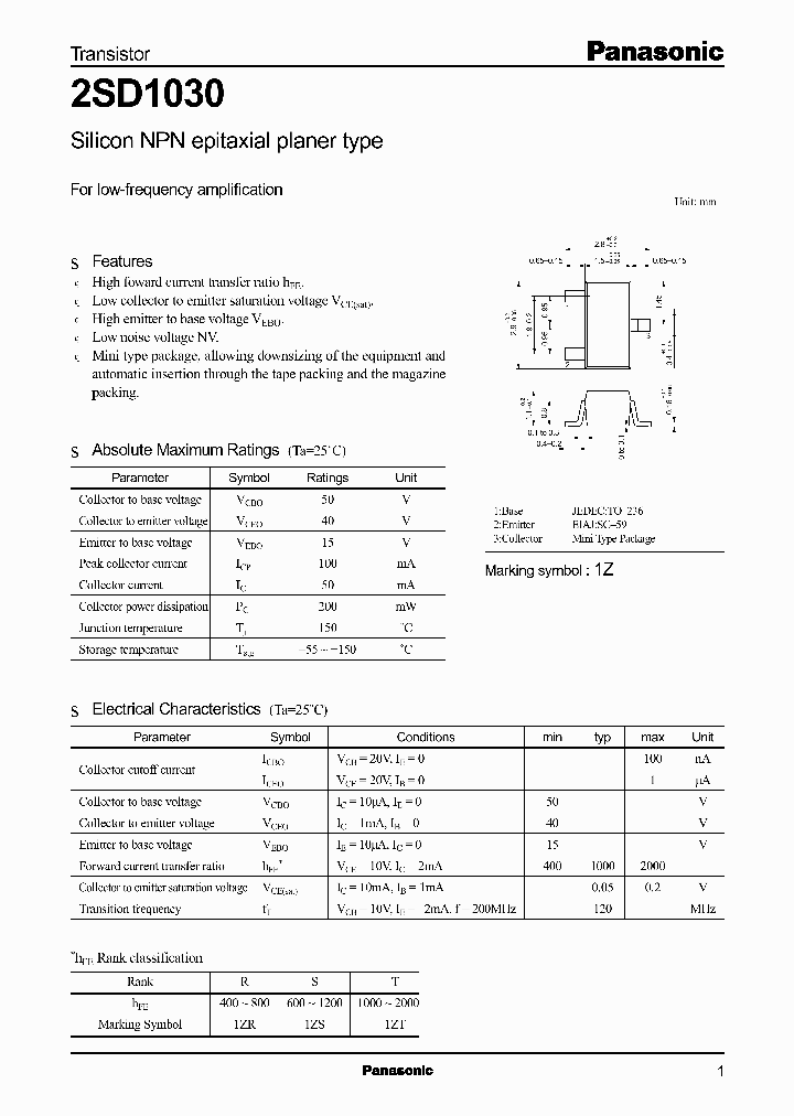 2SD1030_358585.PDF Datasheet