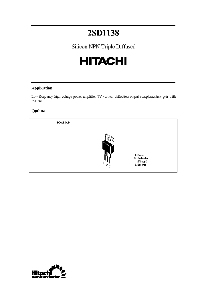 2SD1138_327230.PDF Datasheet