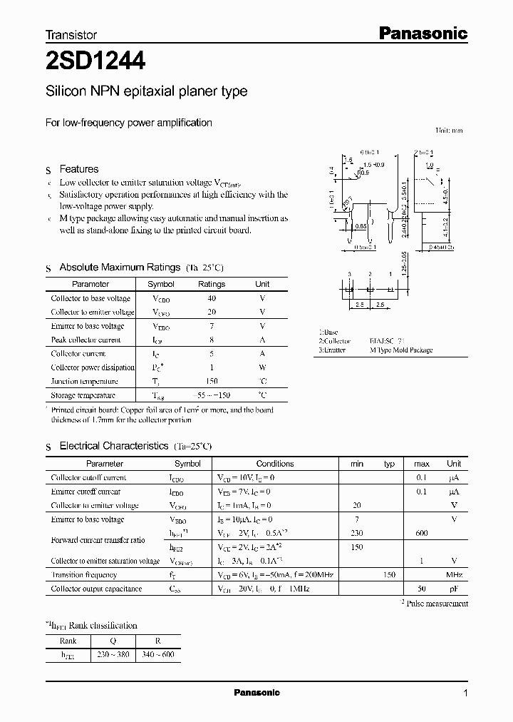 2SD1244_358558.PDF Datasheet