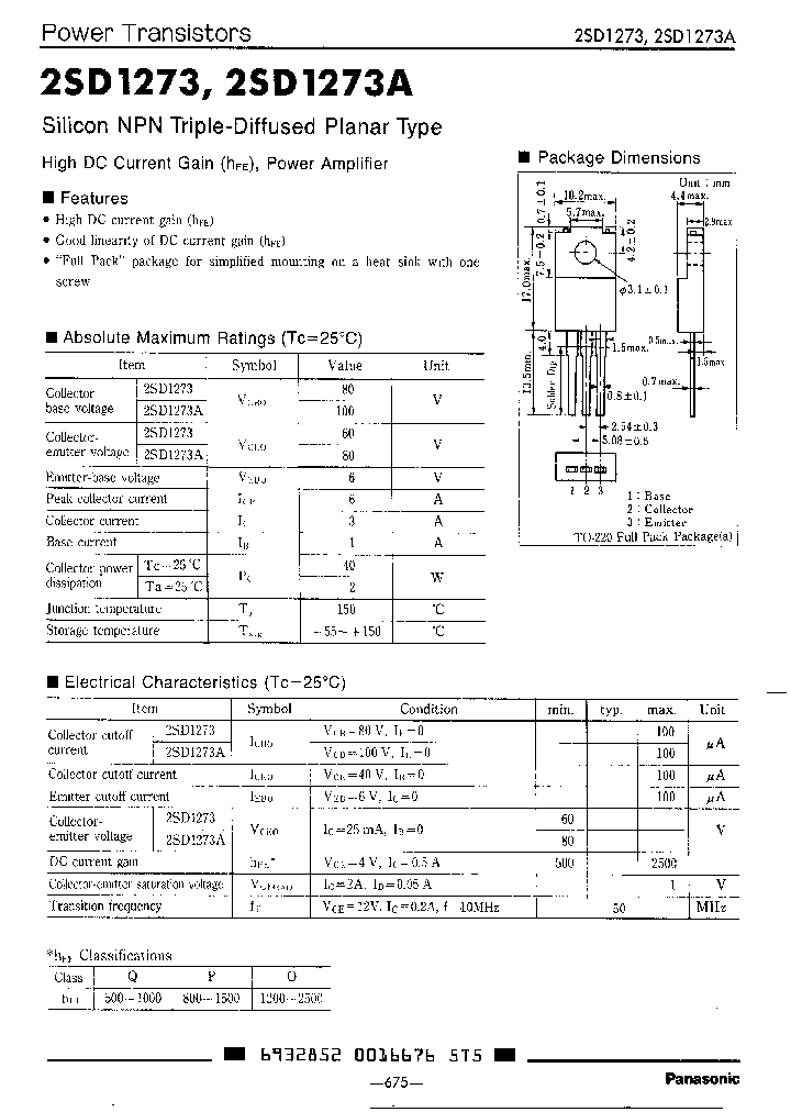 2SD1273A_337287.PDF Datasheet