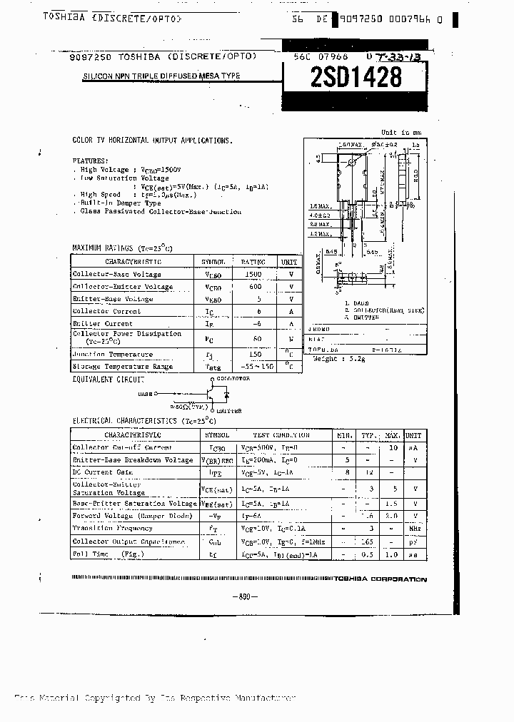 2SD1428_181140.PDF Datasheet