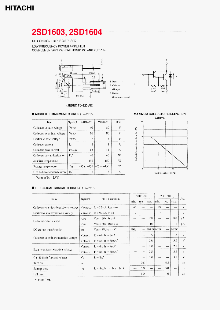2SD1603_311111.PDF Datasheet