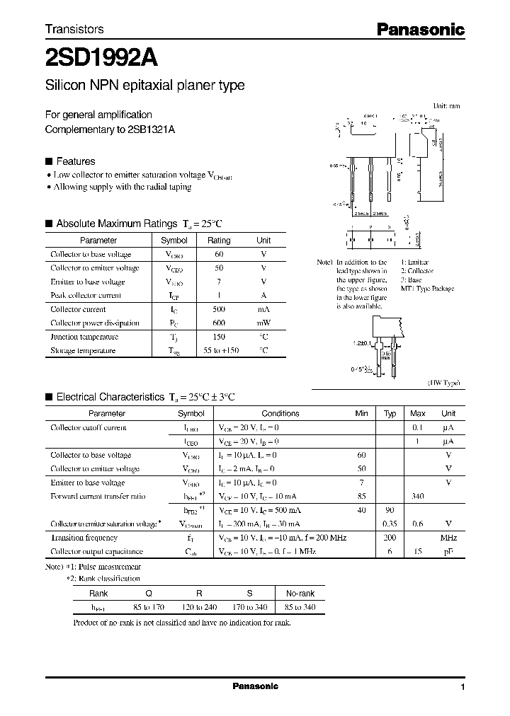 2SD1992A_356081.PDF Datasheet