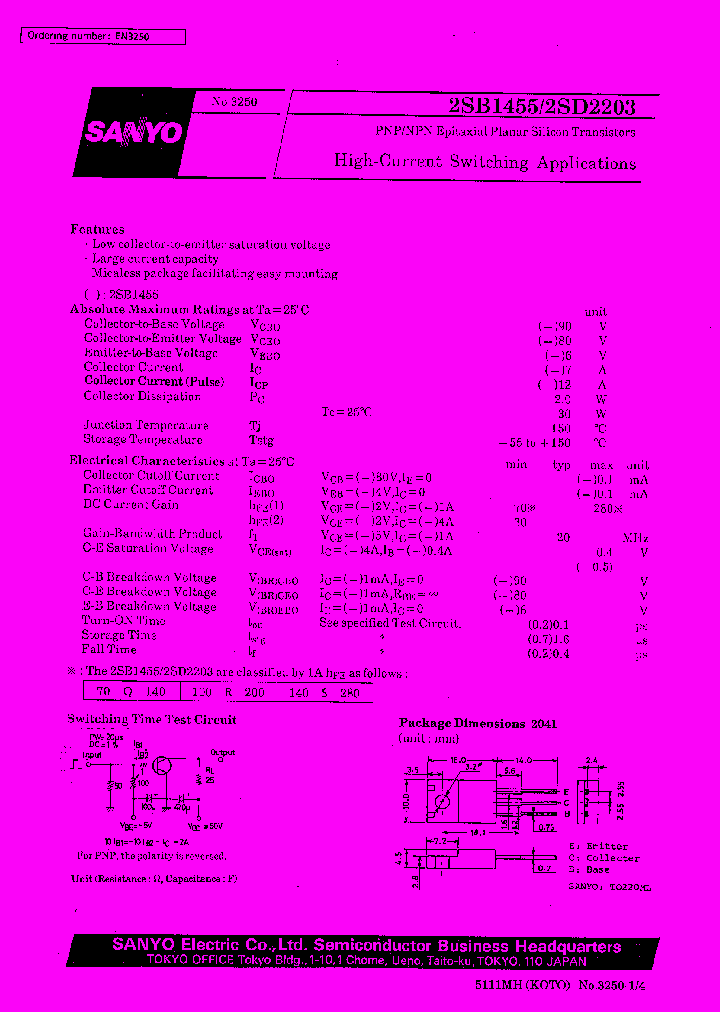 2SD2203_371620.PDF Datasheet