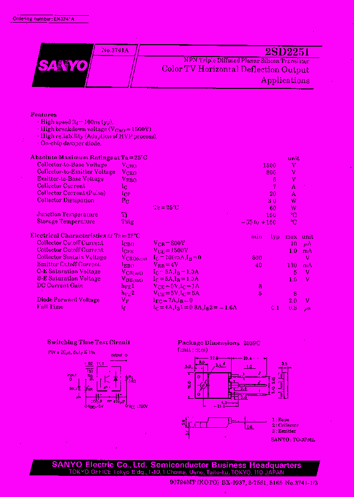 2SD2251_314929.PDF Datasheet