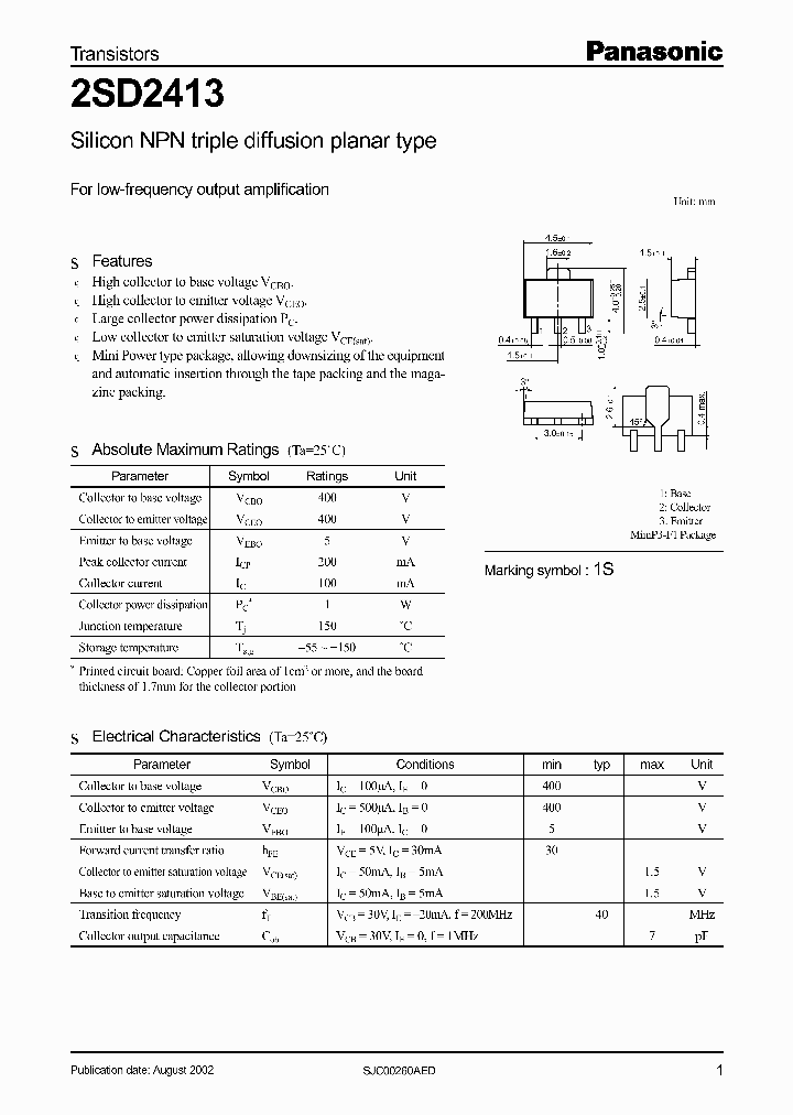2SD2413_332034.PDF Datasheet